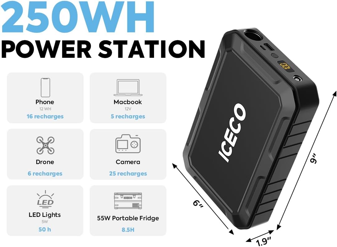 ICECO APL35 Portable Refrigerator Freezer, Dual Zone Car Fridge Equipped SECOP Nano Compressor, Aluminum 12V Portable Fridge Freezer, -4℉~68℉,12/24V DC, 37 Quart (APL35+Battery)