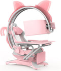 Pink Computer Workstation, Girl's Seat Gaming Cockpit, All-in-One E-Sports Space Capsule Computer Chair/Gaming Chair, Gift for Girls