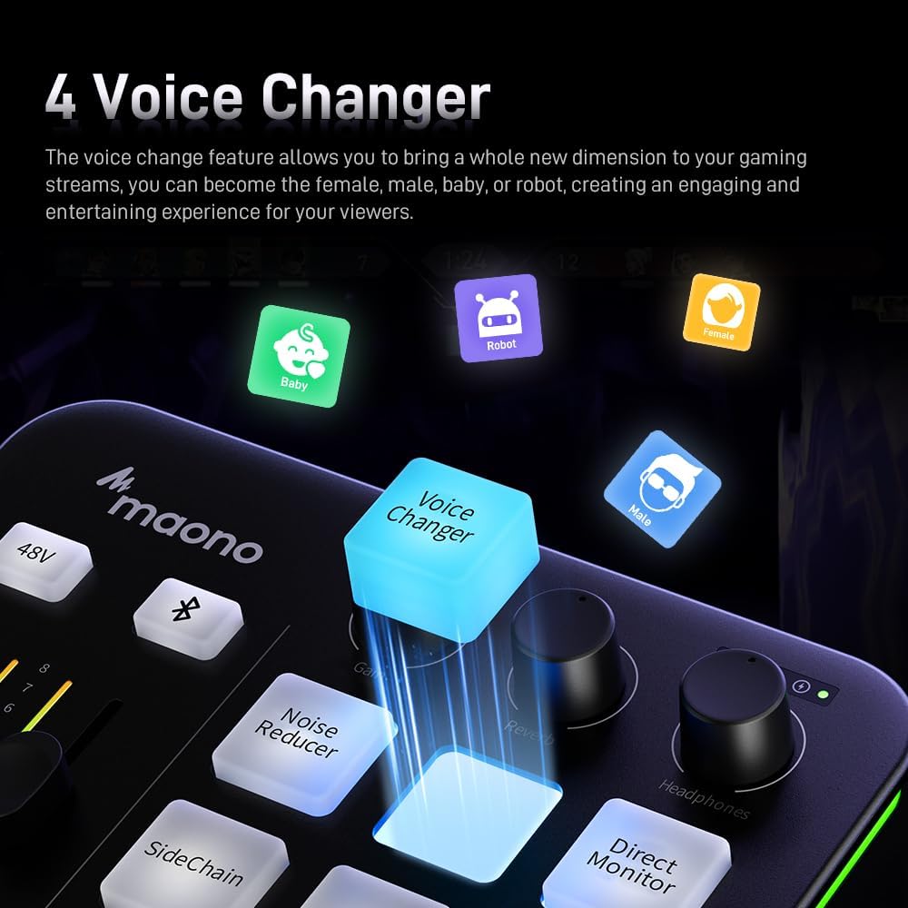 MAONO Gaming Streaming Equipment Bundle(PD200+G1 NEO+BA92+XLR-180)
