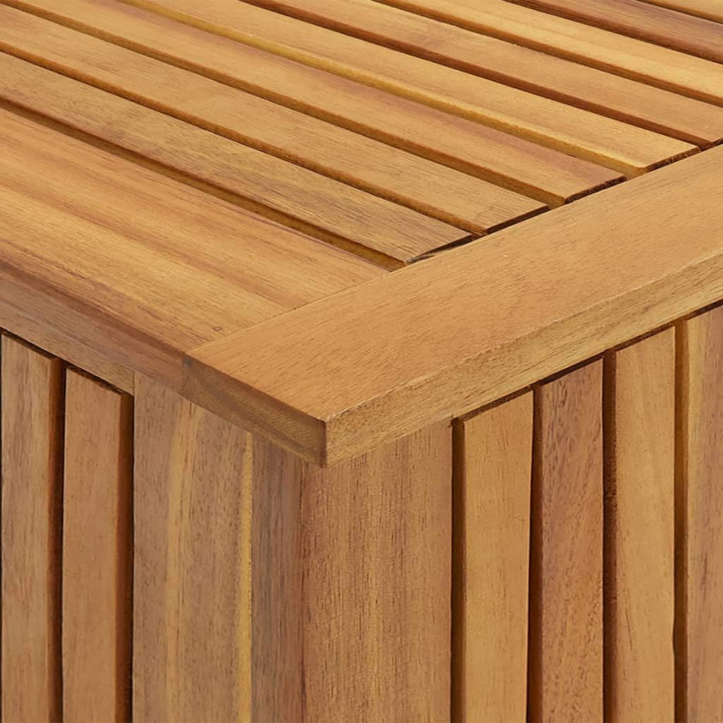 Solid Wood Outdoor Storage Bench,Solid Acacia Wood Garden Deck Box Patio Storage Box with Liftable Top Outdoor Wooden Storage Container for Patio,Backyard,Poolside, 23.6'x19.7'x22.8'