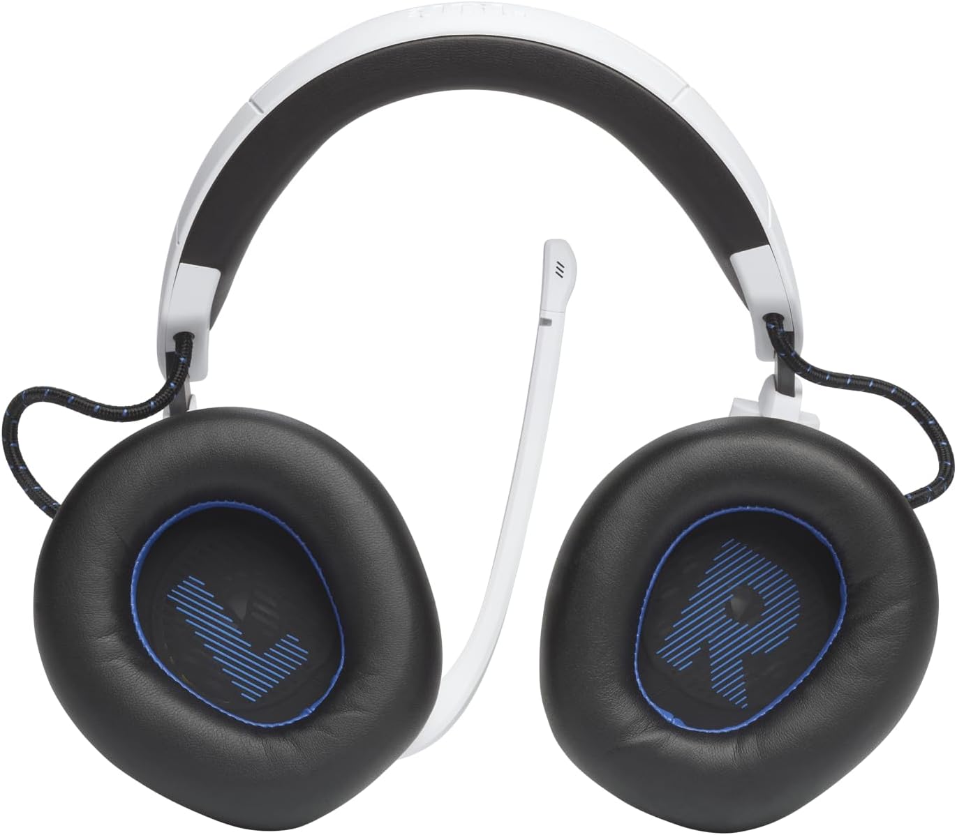 JBL Quantum 910P - Wireless Consol Over-Ear Gaming Headset with Head Tracking-Enhanced, Active Noise Cancelling and Bluetooth, QuantumSPATIAL 360, Hi-Res Certified, Low Latency Wireless (White)