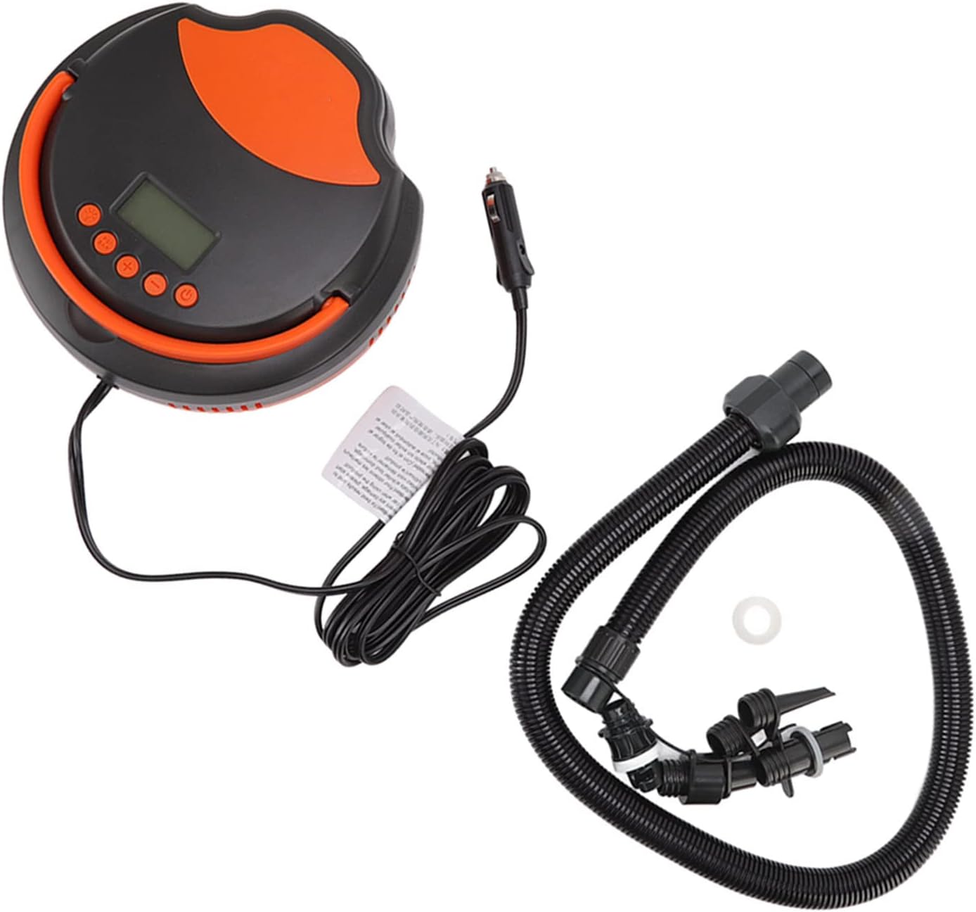 12V Vehicle Electric Air Pump High Pressure Inflatable Pump Electric Inflator for Paddle Board Surfboard Rubber Boat ABS Material 23.7 x 23.7 x 10.3cm