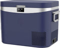 Megiu Car Refrigerator, Portable Car Fridge 12V Refrigerator 19 Quart (18 Liter) Freezer Compressor Cooler 12V/24V DC 110～240 V AC for Outdoor, Camping, Travel, Home Use -0.4℉~+59℉ (Blue)