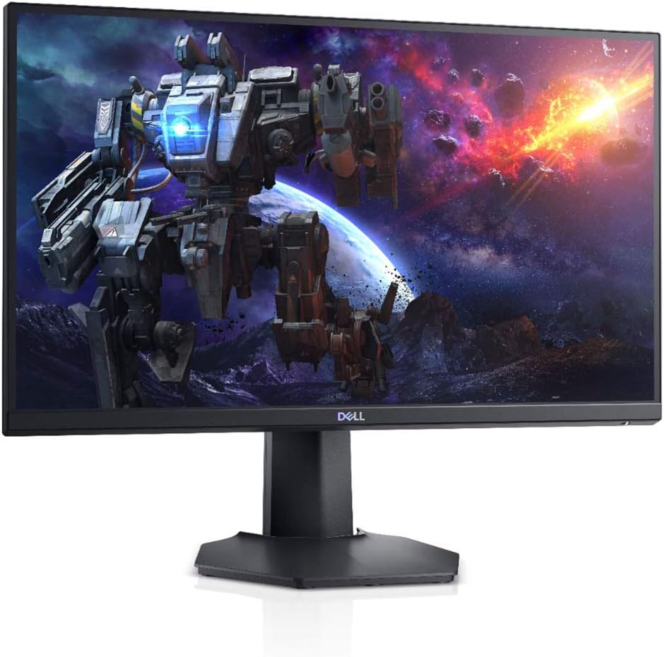 Dell 144Hz Gaming Monitor FHD 24 Inch Monitor - 1ms Response Time, LED Edgelight System, AMD FreeSync Premium, VESA, Gray - S2421HGF
