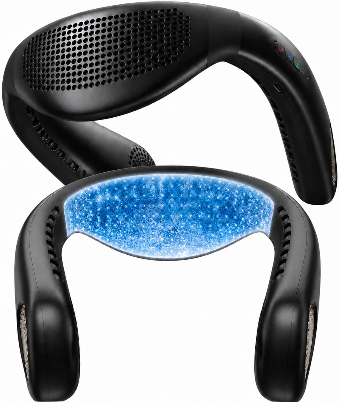 TORRAS COOLiFY Air 2026 Upgraded Neck Fan Air Conditioner, Dual-Airflow Pro Cooling, Ultra Light Portable Fan Rechargeable, Personal Cooling Fan Travel Essentials, Gift for Mom Wife Mother, Black