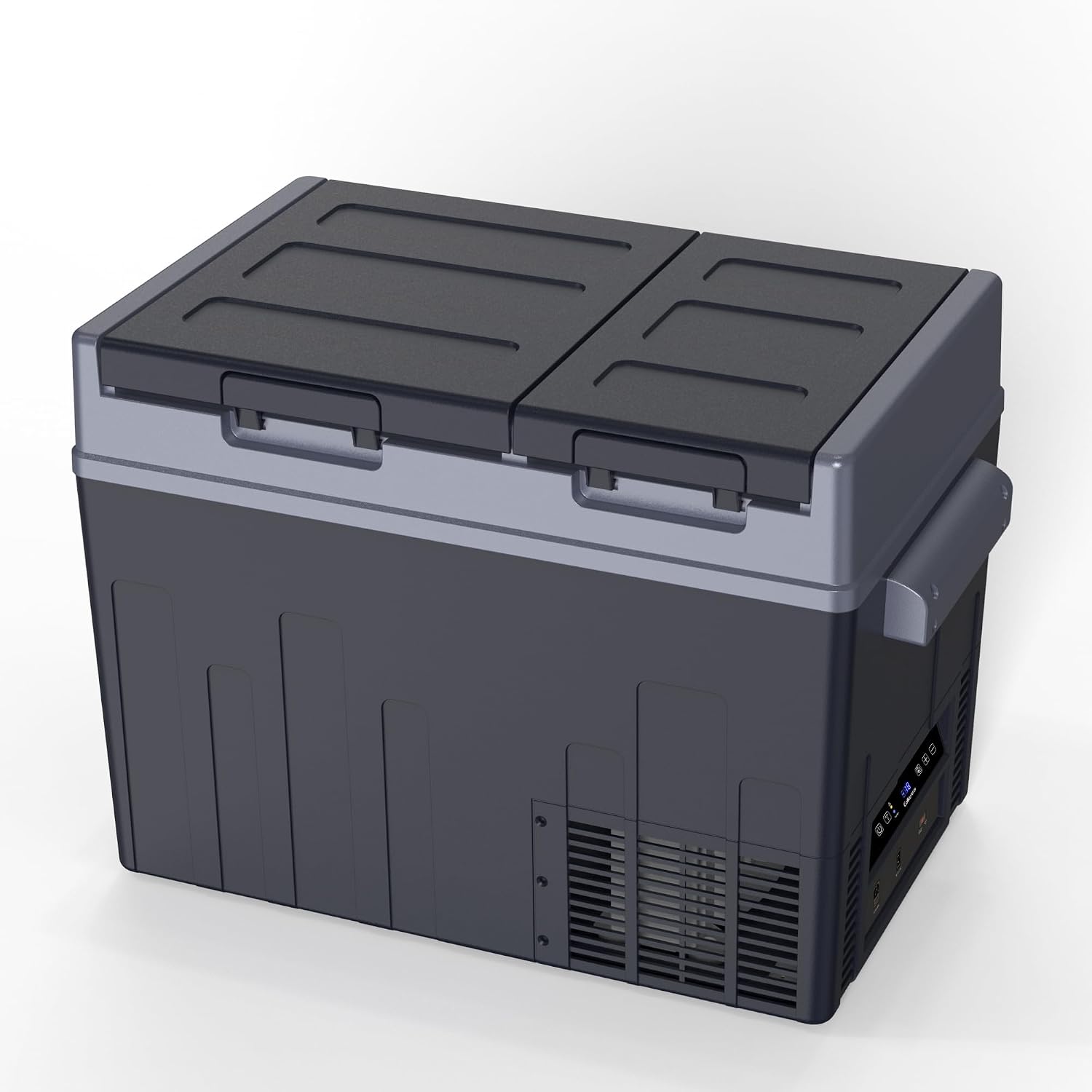 12V Car Refrigerator 38 Quart (36L) Portable Refrigerator Dual Zone Two Doors -4℉-50℉ Electric Cooler Car Fridge Portable Freezer with 12/24V DC for RV Camping Travel Truck Outdoor Home use