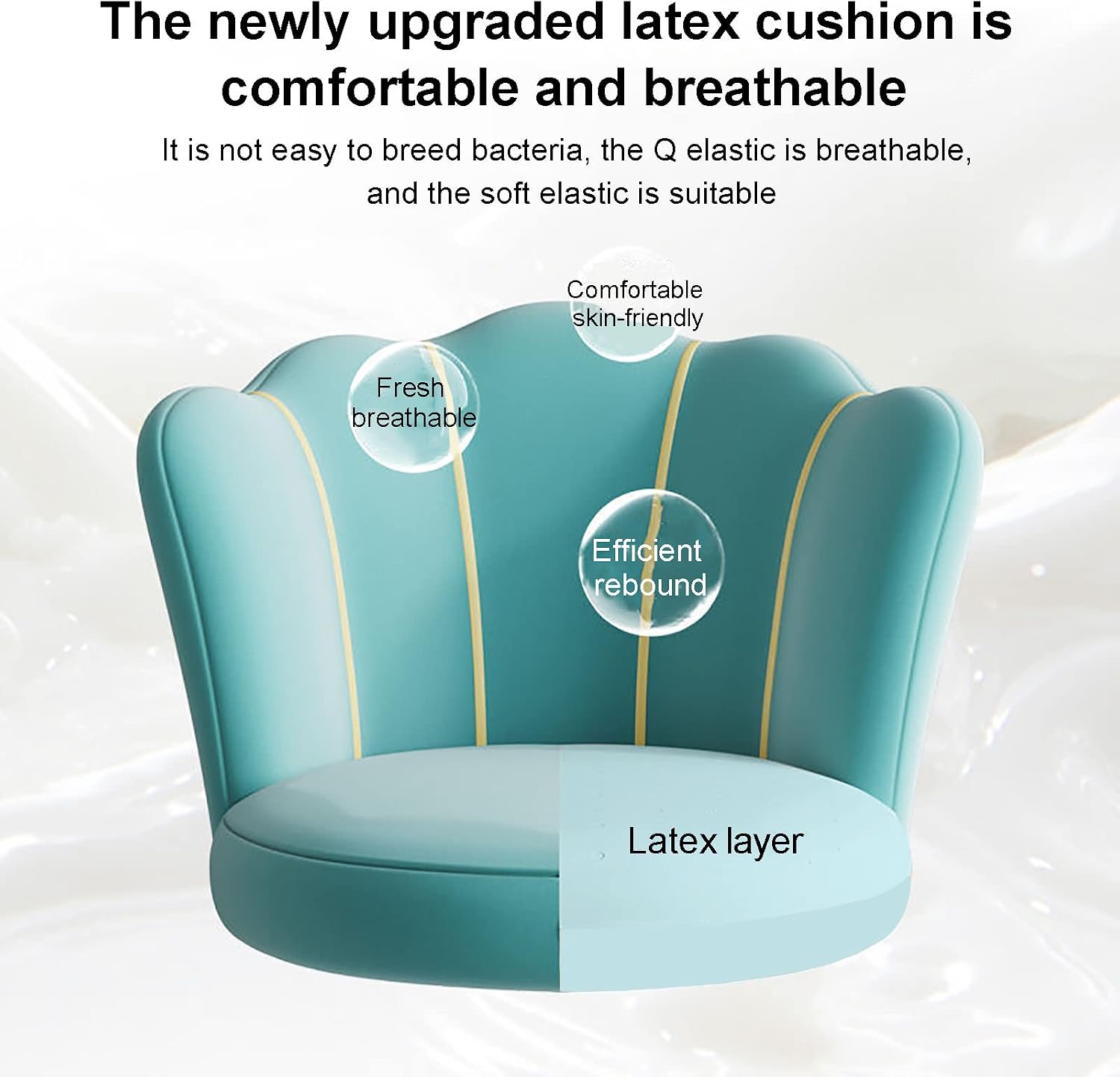 Office Chair Gaming Chair Computer Chair Vanity Chair for Makeup Room Bedroom,Modern Office Desk Chairs Computer Chair Cute Girls Flower Chair with Wheels,Velvet Swivel Chair Adjustable Chai