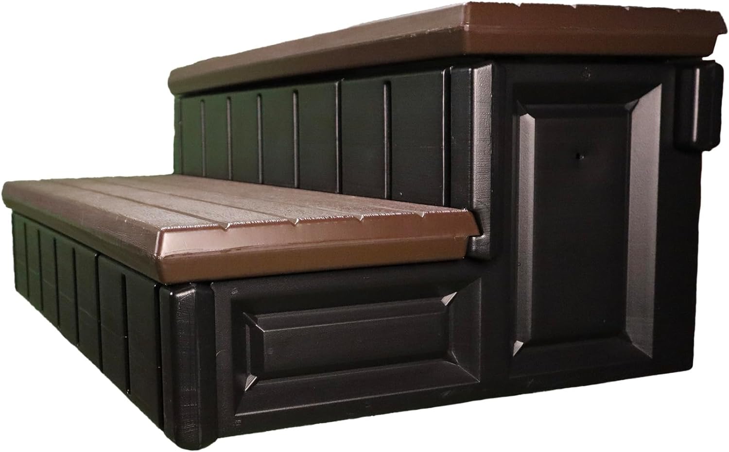 Confer Plastics Storage Step for Spas and Hot Tubs: Durable, Multi-Functional, and Made in The USA - Espresso