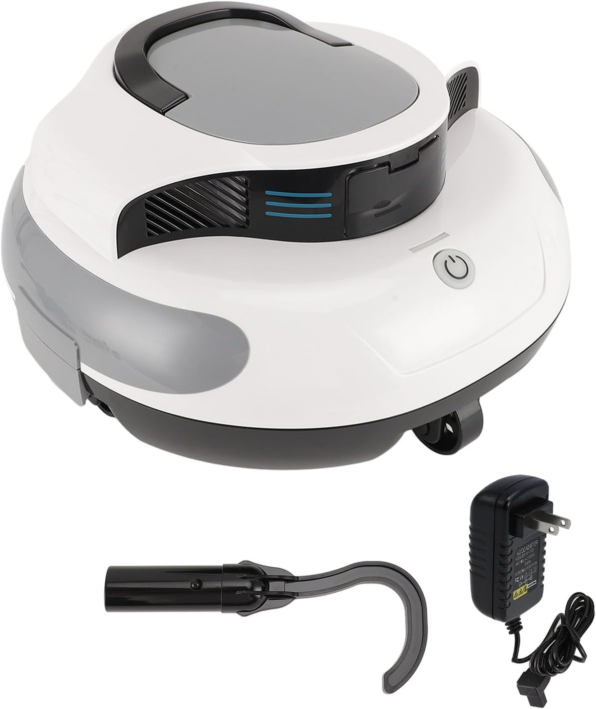 Robotic Pool Cleaner Cordless Pool Vacuum Cleaner Automatic Pool Cleaning Robot for Above Ground & Inground Pool (US Plug)