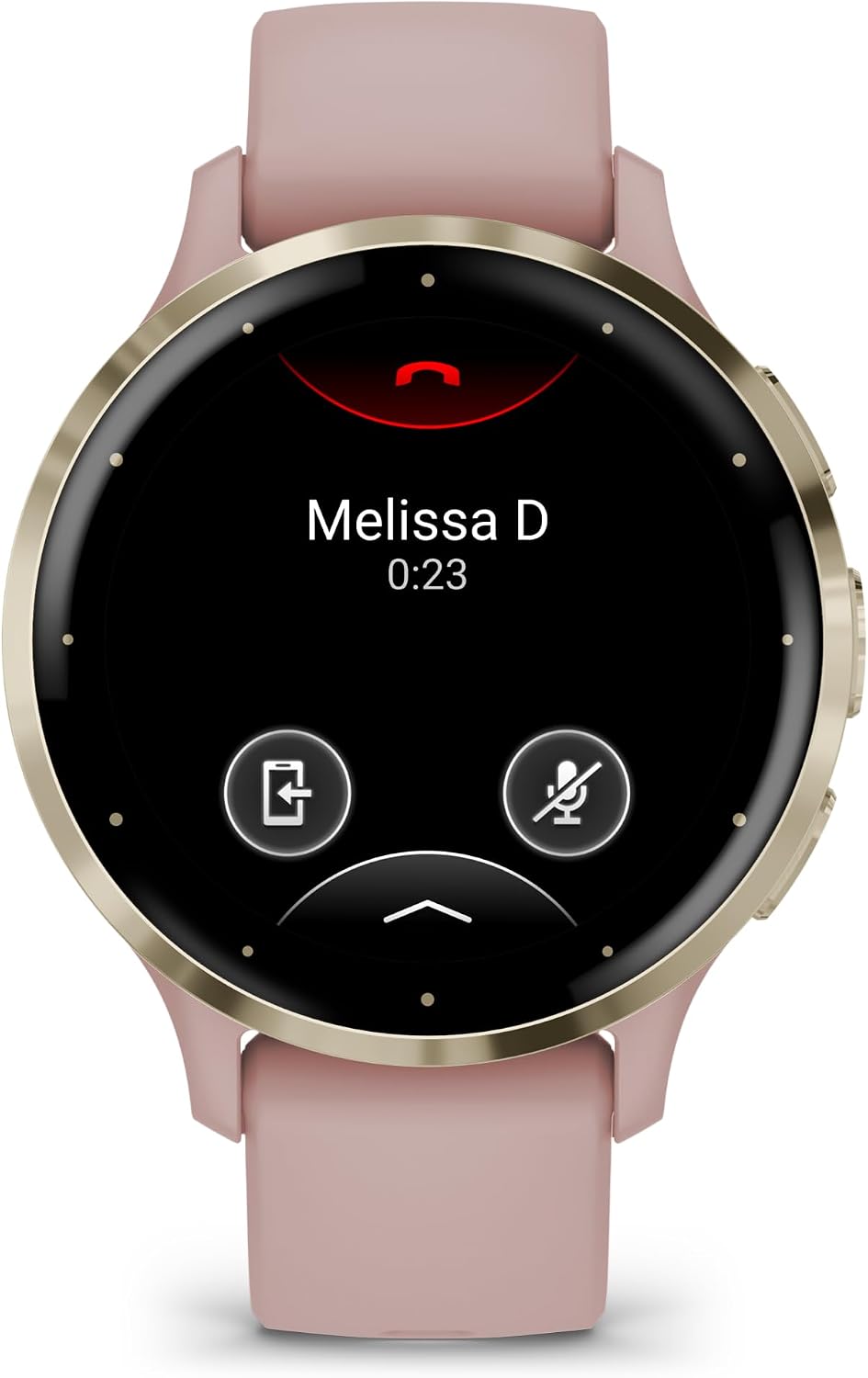 Garmin Venu 3S Advanced Fitness and Health Tracker Smart Watch Soft Gold Stainless Steel Bezel with Dust Rose Case and 41MM Silicone Band 1.2 Inch AMOLED Touch Screen Display Bundle