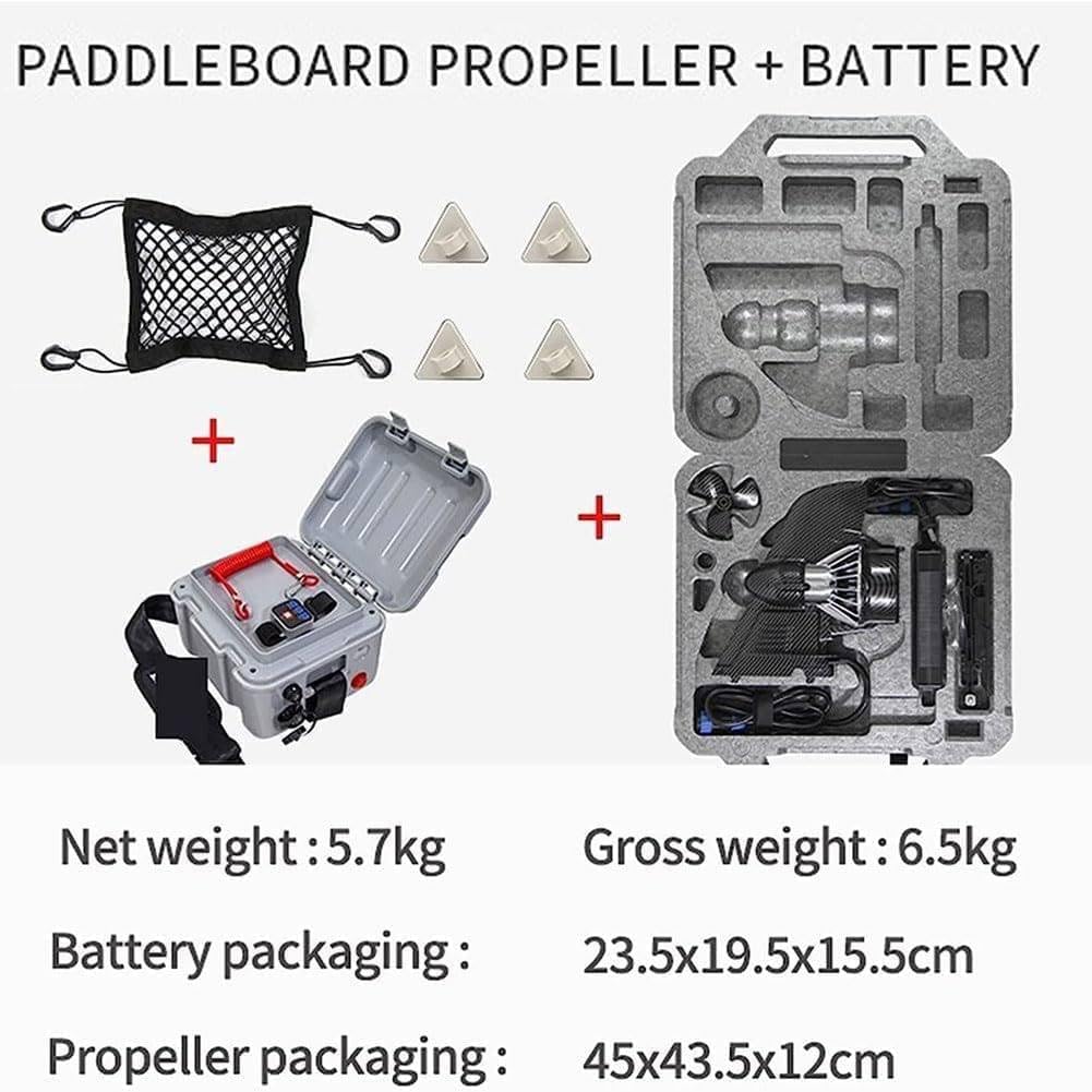 SUP Fin Rechargable Electric Fin Stand Up Paddle Board,Surfboard Electric Fin,With Brushless Motor, Equipped With Remote Control, Portable Jet Powered Surfboard Kit