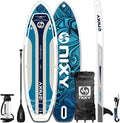 NIXY G5 Huntington Inflatable Paddle Board Compact SUP 9'6' x 32' x 6' Ultra-Light Stand Up Paddleboard, Welded Seams, Woven Drop Stitch for Durability