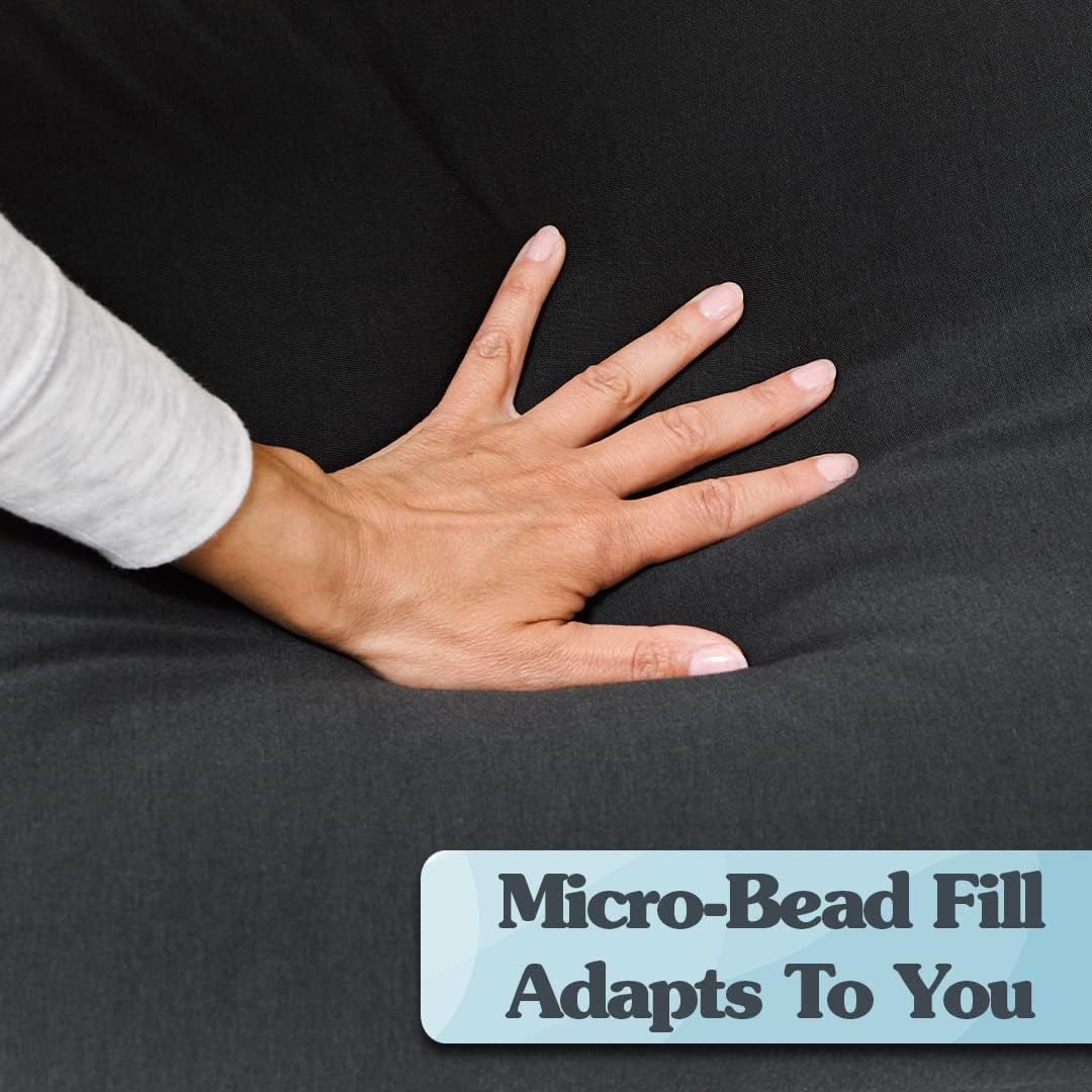 Yogibo Lounger Small Bean Bag Lounge Chair for Adults, Kids and Teens, Soft, Plush, Comfy, Sensory, Gaming Beanbag, Washable Cover, Pink
