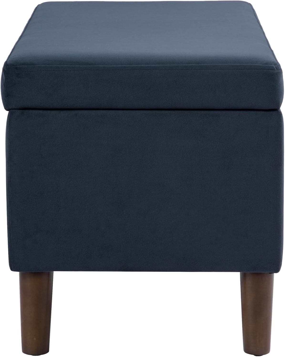HomePop Malmo Decorative Storage Bench -Blue Velvet