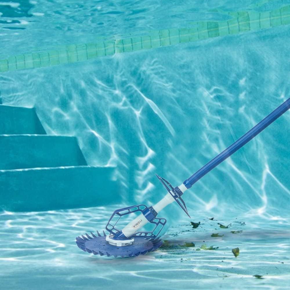 VINGLI Automatic Pool Cleaner in-Ground Suction-Side Vacuum-Generic Climb Wall Pool Sweeper