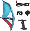 45.21 ft² Inflatable Windsurfing Sail, Stand Up Paddle Board Windsurf Sail Portable Windsurf Sail with Inflatable Pump for Water Activities on Lakes and Bays