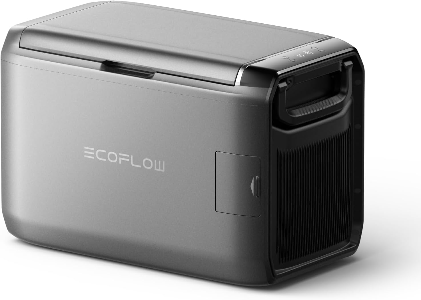 EF ECOFLOW GLACIER Classic 45L Portable Fridge Freezer, 39H Cooling Car Refrigerator, Battery Powered with App Control, 6 Charging Options, Fast&Quiet Electric Cooler (Without Plug-in Battery)