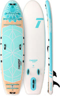 THURSO SURF Tranquility 10 ft 8 Yoga Paddle Board Inflatable Stand Up Paddleboard Yoga/Pilates/Fitness SUP Board | Woven Drop-Stitch | Fusion PVC | Welded Rail | Lightweight & Rigid