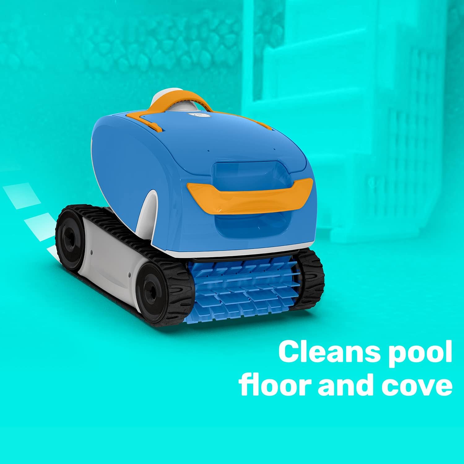 Aqua Products SOLAG Sol AG Robotic Pool Cleaner, Automatic Vacuum for Above Ground Pools up to 30ft, 40ft Cable Length, Floor & Cove Cleaning w/ Strong Suction & Easy to Clean Debris Basket