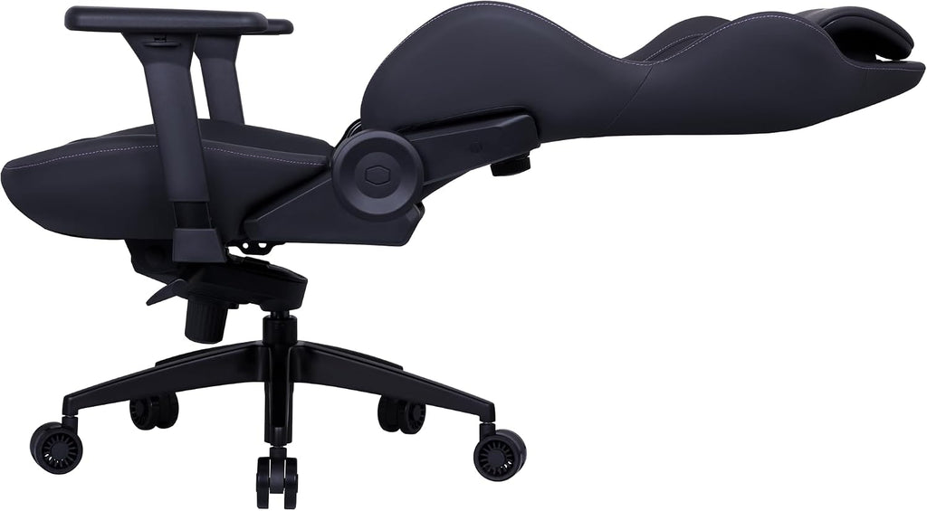 Cooler Master Hybrid 1 Ergonomic Gaming Chair MuscleFlex® Mesh, Cold-Molded Foam, Steel Frame | Aluminum Base. 180 Reclining, Adjustable Lumbar Support | Gas Lift, 360° Swivel for PC Game | Office