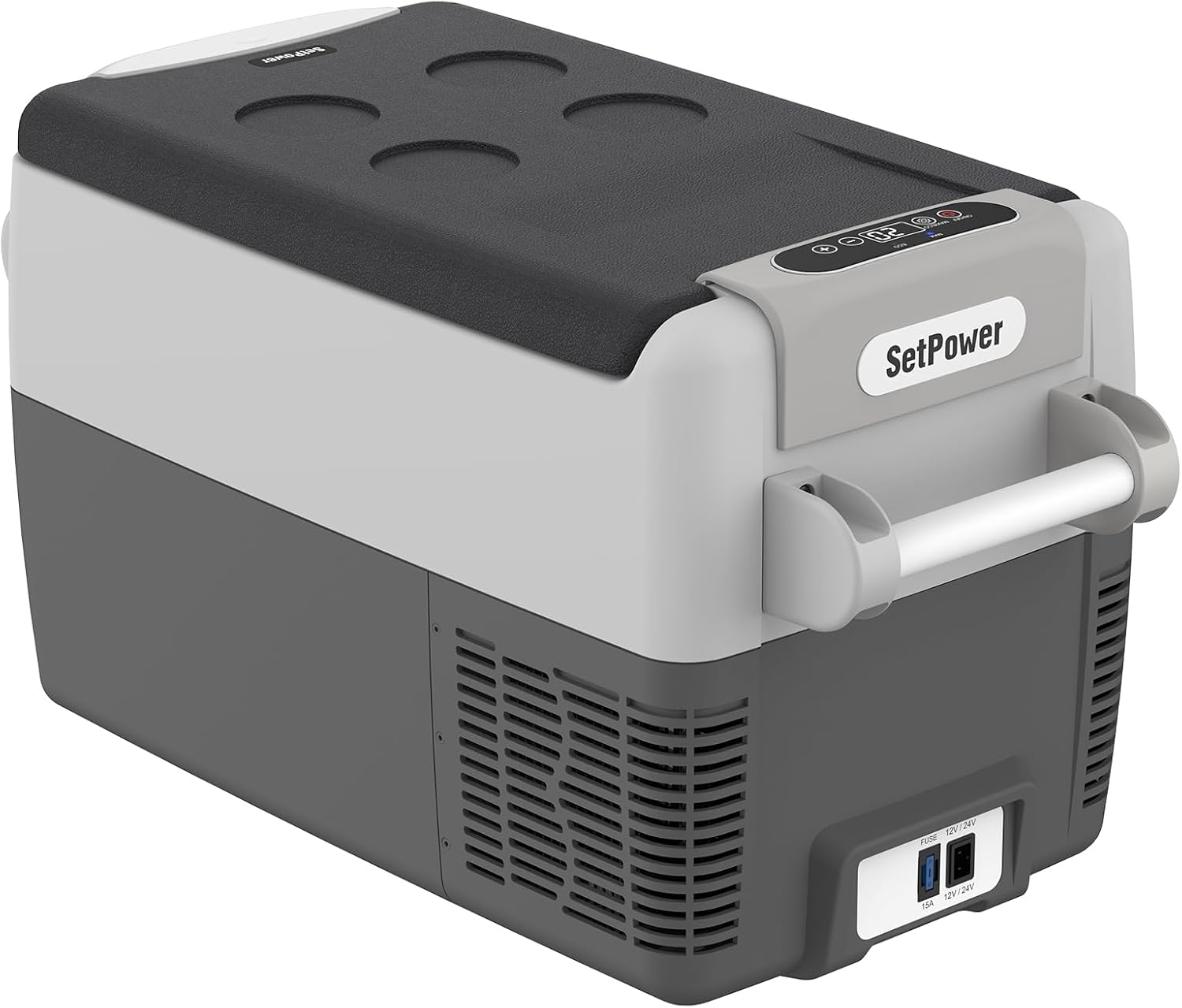 Setpower AJ30 Portable Refrigerator,Portable Freezer,32 Quart Electric Cooler,Car Refrigerator,12/24V DC Cable & 110/240V AC,Car Fridge for Camping,Truck,RV,Travel,Fishing