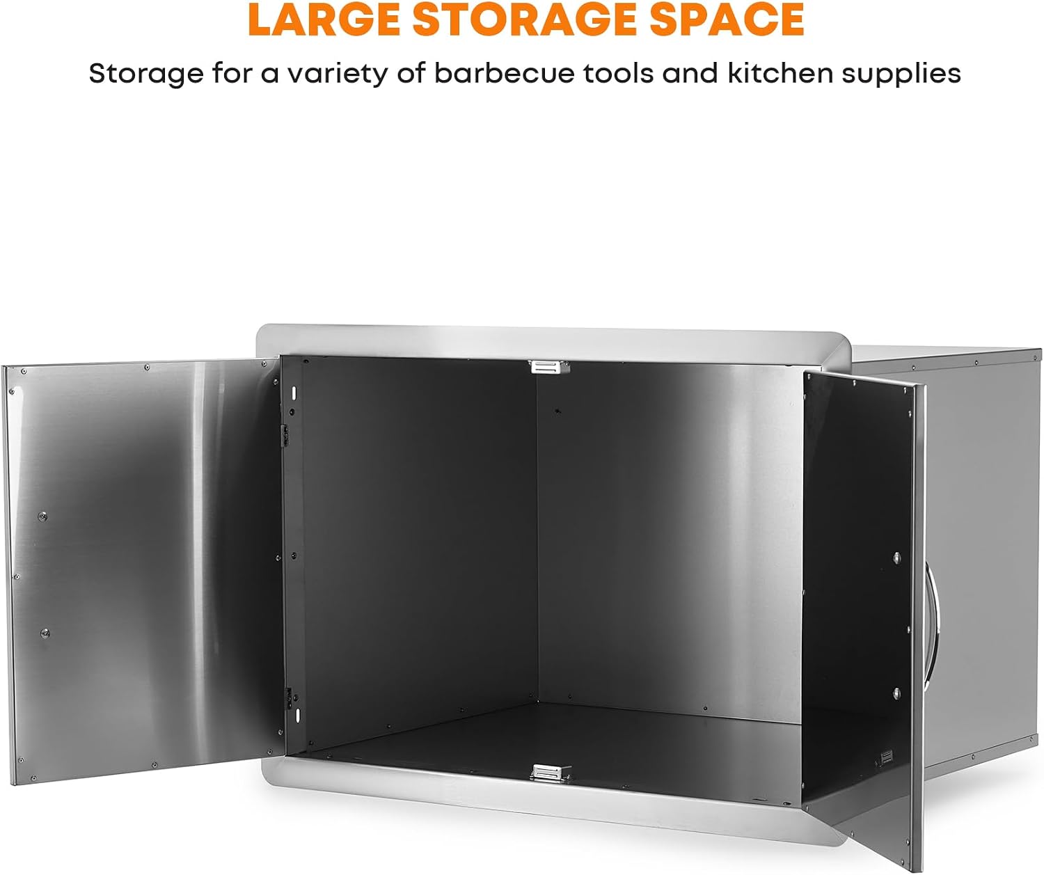 Stanbroil Stainless Steel Outdoor Kitchen Double Door Dry Storage Pantry, 30- Inch