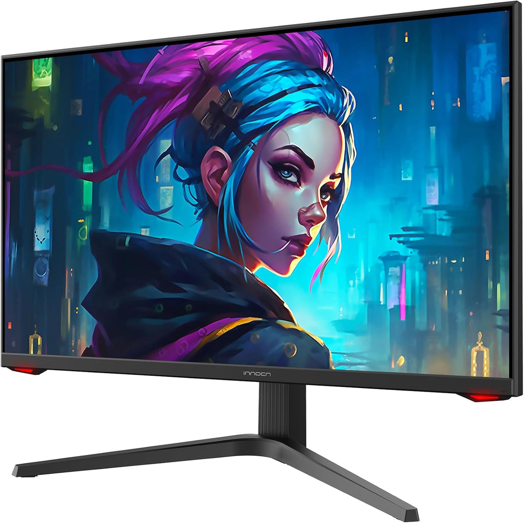 INNOCN 27G1V 27 Inch Monitor 4K 144Hz HDR400 PC Computer Gaming Monitor G-Sync Compatible, 1MS, USB Type-C, HDMI, DisPlayPort, Height Adjustable Stand, VESA Mountable, Machine Black