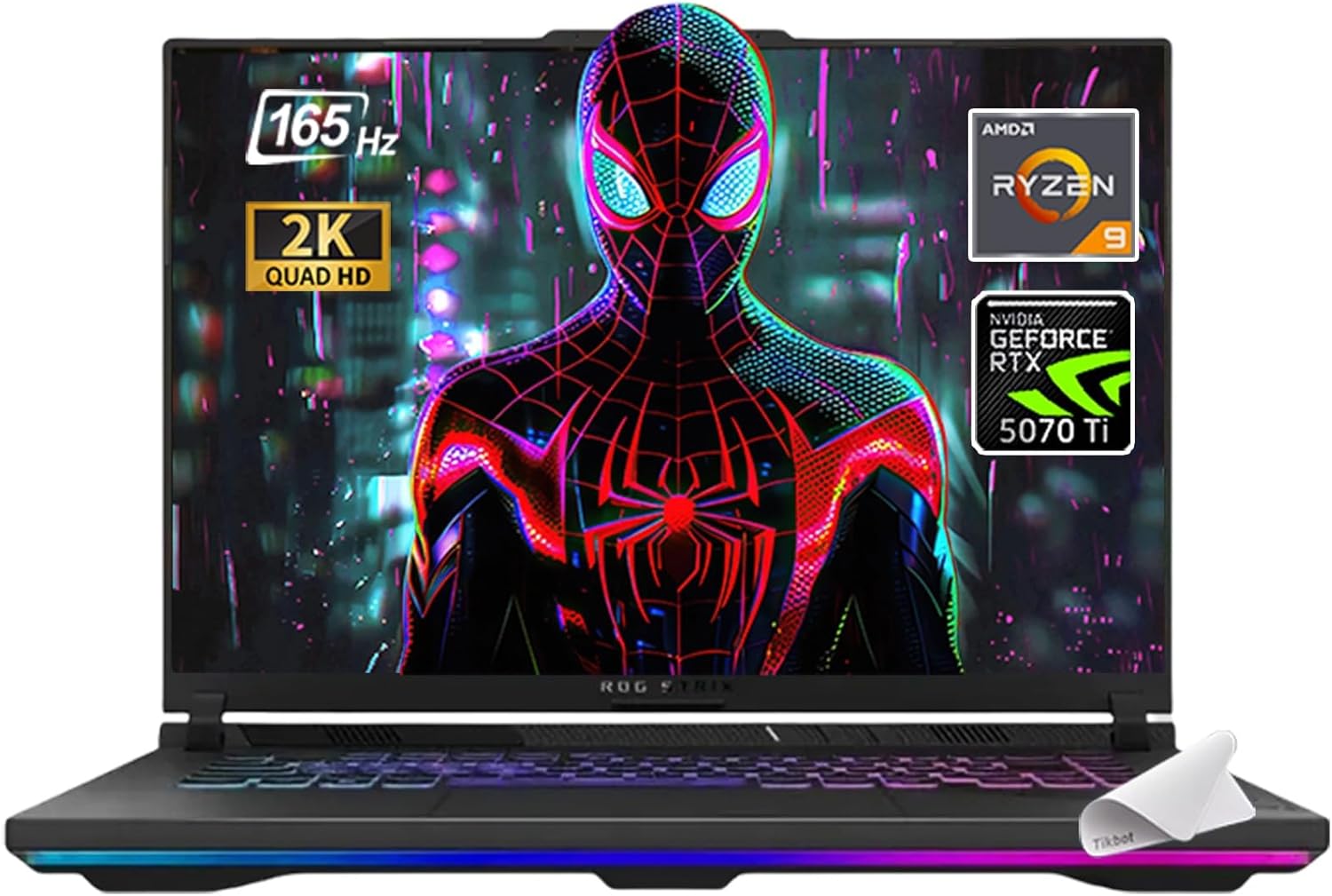 ASUS 2025 ROG Strix G16 Gaming Laptop, 16' FHD 165Hz Display, 16-Core AMD Ryzen 9 8940HX, RTX 5070 Ti (TGP 140W), MUX Switch, Window 11, w/Mouse pad (64GB RAM | 2TB PCIe SSD)