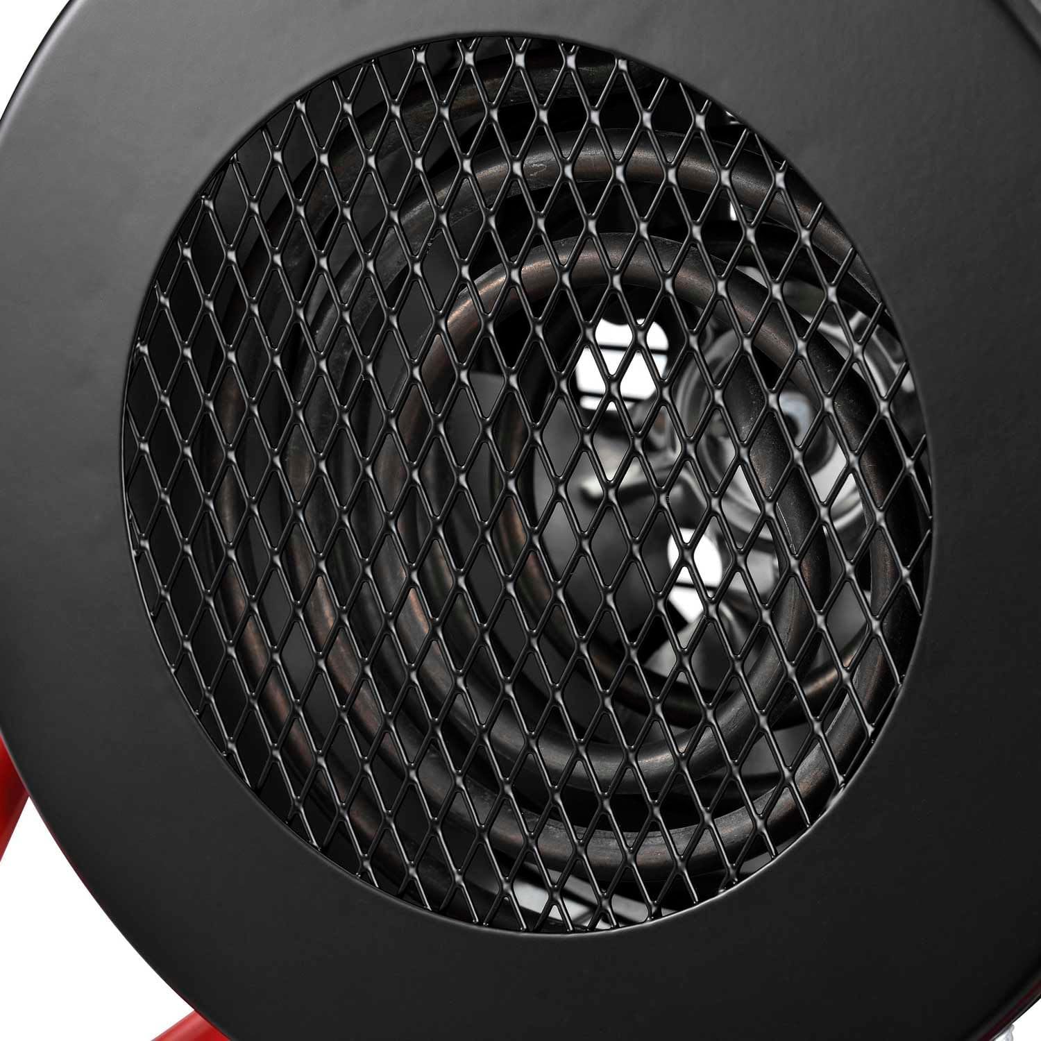 Global Industrial Portable Electric Space Heater With Built-in Thermostat and Ergonomic Handle, 5120 BTUs, 1500 Watt, 120V, For Small Spaces, Garages & More