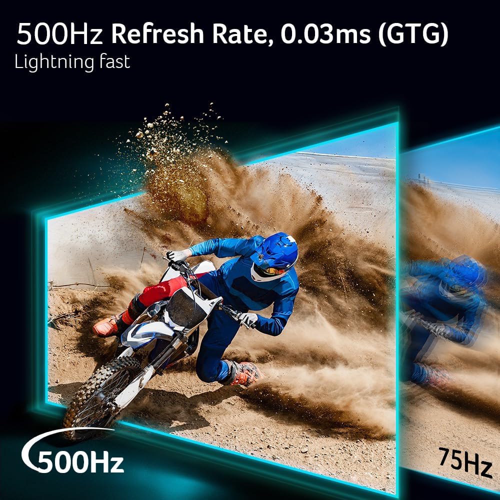 acer Predator Gaming Monitor | 26.5' WQHD 2560 x 1440 OLED | AMD FreeSync Premium Pro | 500Hz | 0.03ms | VESA DisplayHDR True Black 500 | USB Type-C, 2 x DP 1.4 & 2 x HDMI 2.1 | X27U F5bmiippruzx
