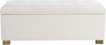 Homepop Home Decor | Upholstered Large Tufted Ottoman Storage Bench | Ottoman with Storage for Living Room & Bedroom | Decorative Home Furniture, Light Gray