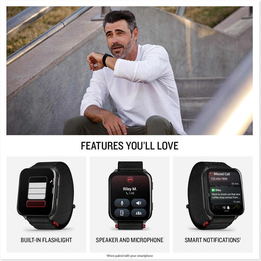 Garmin Venu X1, Thin and Lightweight GPS Smartwatch, 2 inch AMOLED Display, Advanced Health and Fitness Features, Black with Slate Titanium Caseback Bundle with Accessories