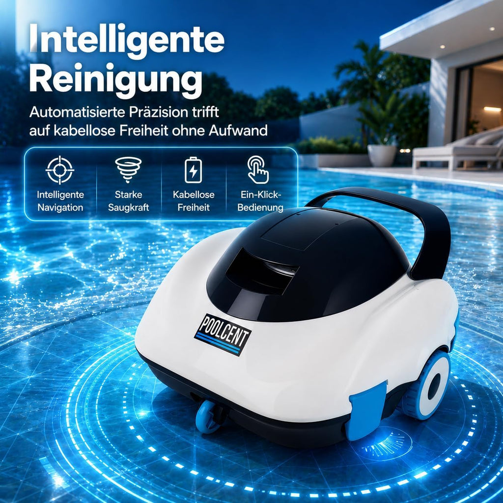 Robotic Pool Cleaner, Cordless Pool Vacuum with 19 GPM Powerful Suction, 2H Runtime and 3H Fast Charging, Dual Filters, Self-Parking, for Above Ground& In Ground Pools Up to 870 sq.ft