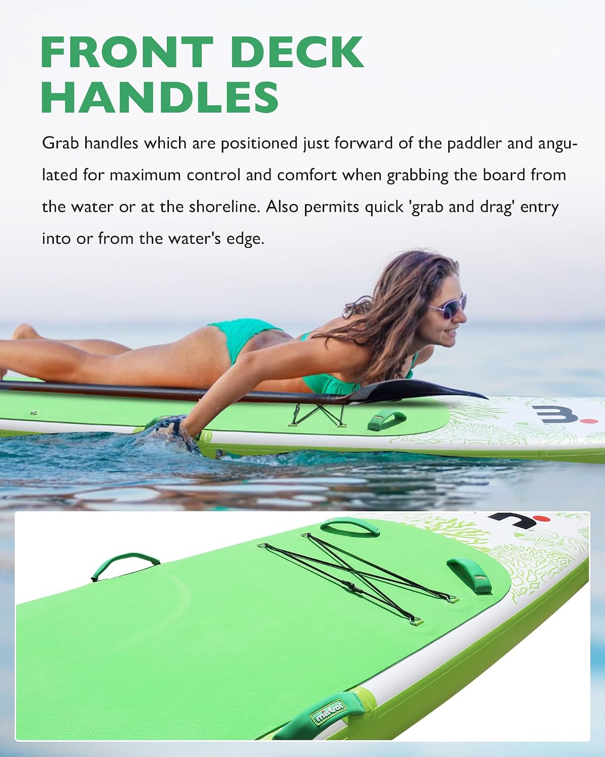 Mistral Stand Up Paddle Board, 11'6 x31''x6'' Inflatable SUP with Premium Paddleboard Accessories, Carry Bag, Dual Action Pump, Paddle, Leash, Wide Stable Design, Non-Slip Deck for Adults & Youth