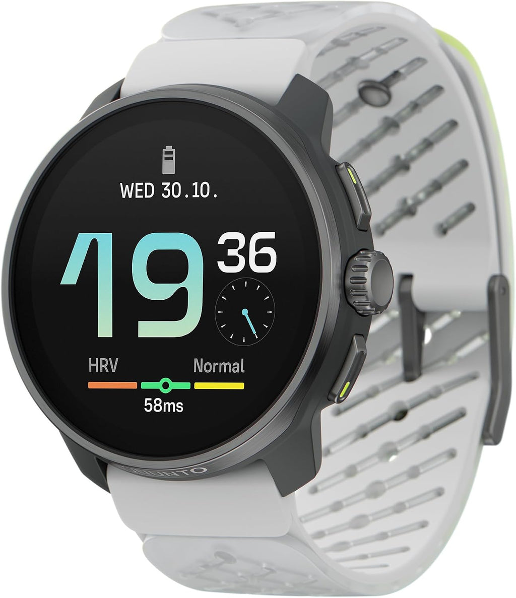 SUUNTO Race S GPS Sports Watch, 1.32' AMOLED Touchscreen w/Crown, 13 Days Battery Life, Training & Sleep Health Tracking, Dual-GNSS, 32GB Global Offline Maps, Lightweight for Running, Ti Canary