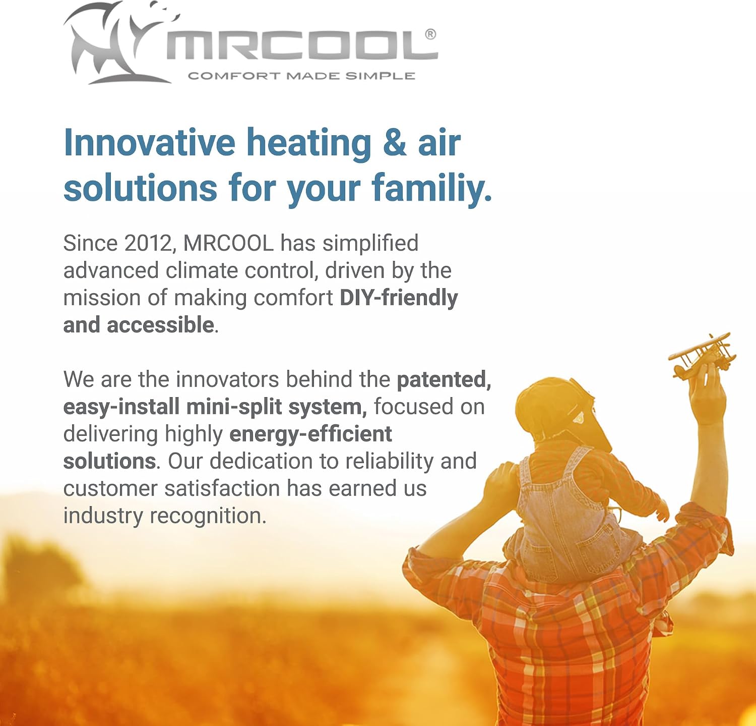 MRCOOL MrBreeze 4K BTU Bladeless Heating & Cooling Tower Fan, Quiet Portable Electric Indoor Heater with Oscillation and Remote Control, White