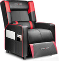 GTPLAYER Gaming Recliner Chair for Living Room Racing Style Single PU Leather Gaming Sofa for Adults Modern Game Recliners Ergonomic Comfortable Home Theater Seating, Red