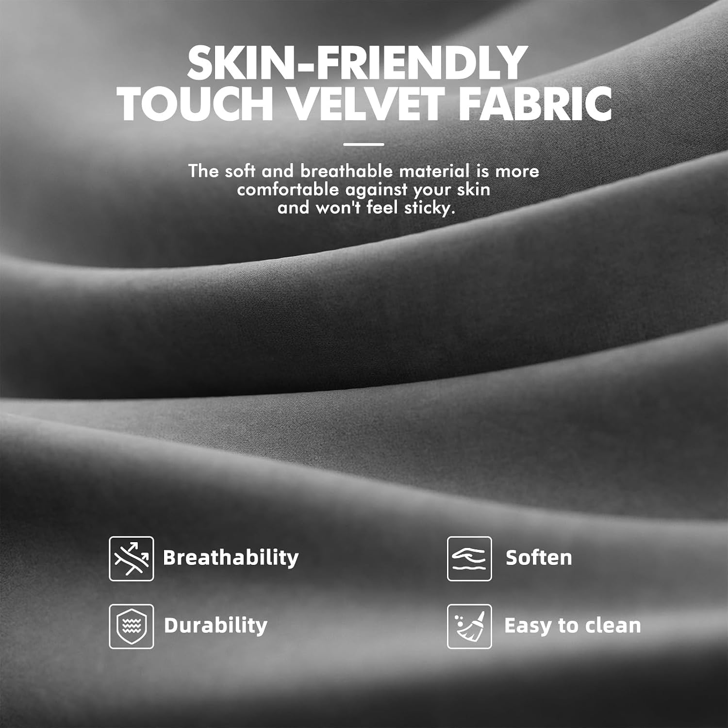 Soontrans Dark Grey Velvet Fabric Gaming Chairs with Footrest, Ergonomic Comfortable Video Gamer Chair, Reclining Office Computer Desk Game Chairs with Massage Lumbar Cushion,Headrest for Adult