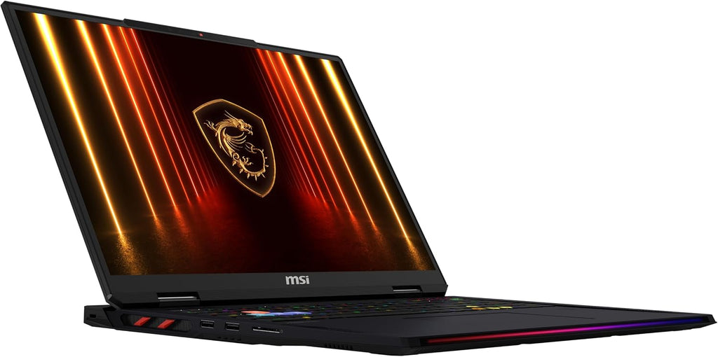 msi Raider 18 HX AI 18' 120Hz UHD+ Gaming Laptop: Intel Core U9-285HX, NVIDIA Geforce RTX 5090, 64GB DDR5, 2TB NVMe SSD, Thunderbolt 5, Wi-Fi 7, Win 11 Pro: Black A2XWJG-069US