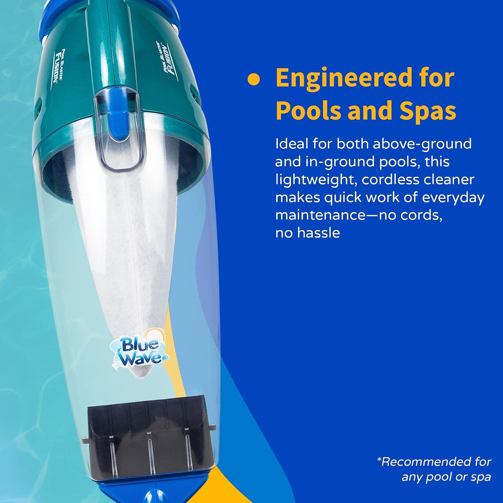 Pool Blaster Fusion PV-10 Hand-Held Lithium Cleaner, Blue