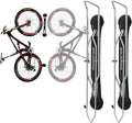 Steadyrack Bike Rack – Pivoting Mountain Bike Rack, Holds Up to 77 lbs, Fits 24'-29' Wheels, 2.1'-2.8' Tires, Foldable Wall Mount for Space-Saving Bicycle Storage - 2 Pack