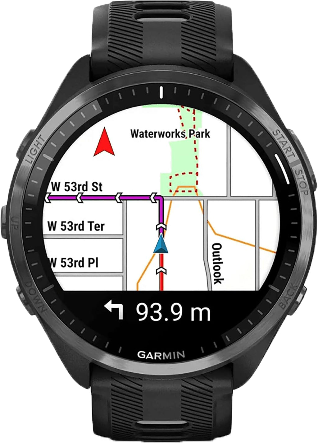 Garmin Forerunner® 965 Running Smartwatch, Colorful AMOLED Display, Training Metrics and Recovery Insights, Black and Powder Gray