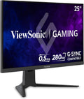 ViewSonic XG2536 25 Inch 1080p Gaming Monitor, IPS with 280Hz and 0.5ms for Elite Gaming Performance, FreeSync Premium and G-Sync Compatible, Advanced Ergonomics, 65W USB-C, HDMI, and DisplayPort