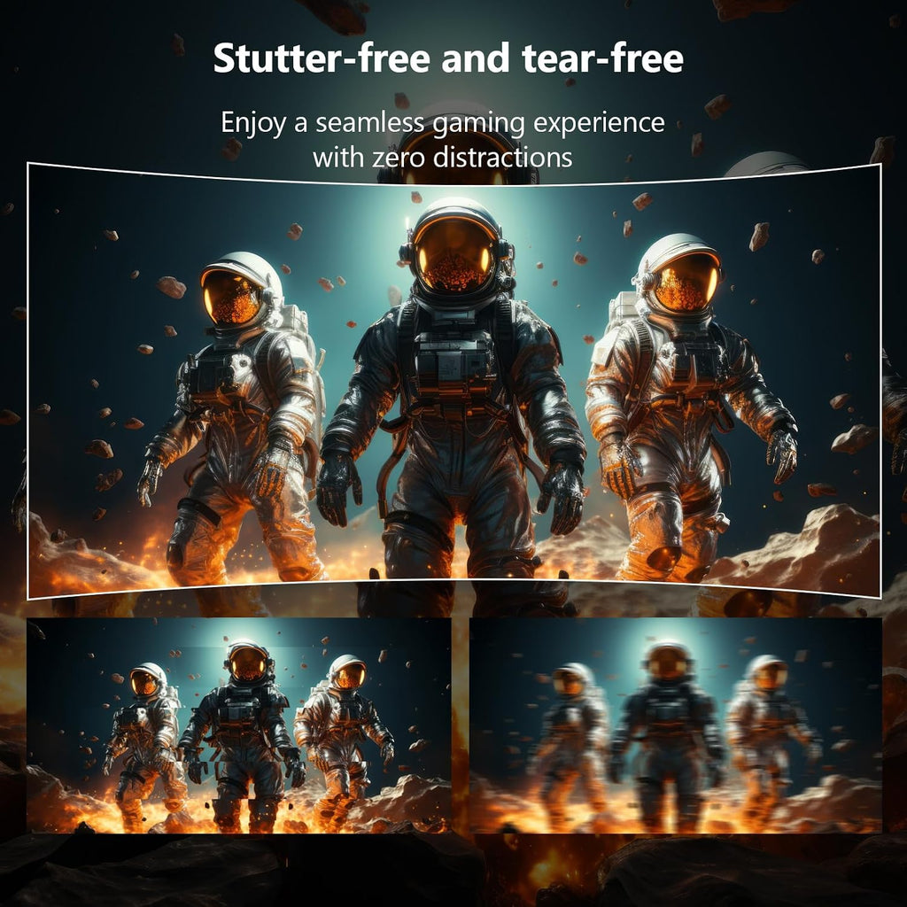 Z-Edge 27 inch Curved Gaming Monitor, FHD 1080P 240Hz 280Hz Curved 1500R Computer Monitor, Fast MPRT 1ms, FreeSync, Low Blue Light, 350nits, 16.7M Colors, 4000:1 Contrast, UG27P 2X DP and 2X HDMI