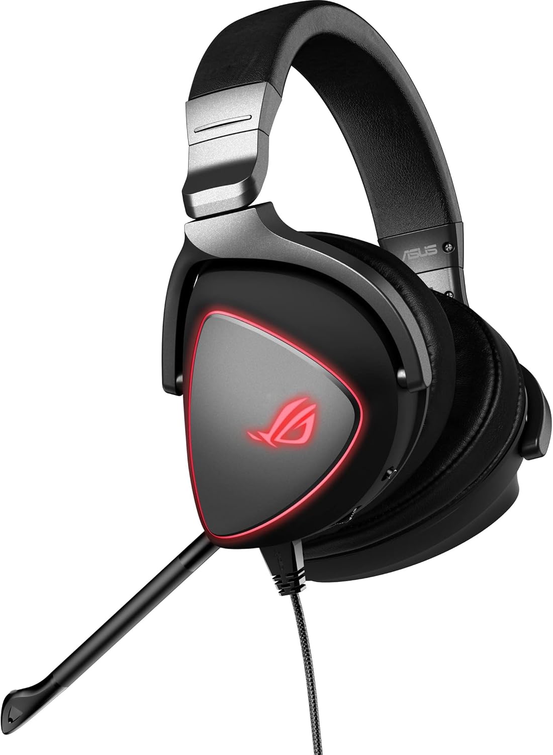 ASUS ROG Delta Origin Gaming Headset | Discord Certified Microphone, USB-C, Customizable LED Lighting, Compatible with Laptop, Nintendo Switch, Gaming Consoles, Smartphones and Smart Devices