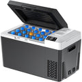 Marsail 12 Volt Car Refrigerator, 24QT Electric Cooler, Portable Car Fridge with Battery Power Option, 12/24V DC and 110-240V AC for Truck, RV, SUV, Travel, Camping, Road Trips -4°F to +68°F
