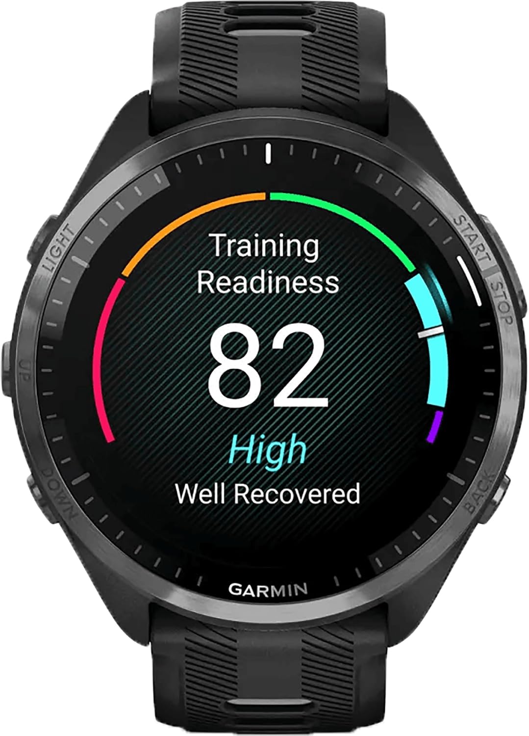 Garmin Forerunner® 965 Running Smartwatch, Colorful AMOLED Display, Training Metrics and Recovery Insights, Black and Powder Gray