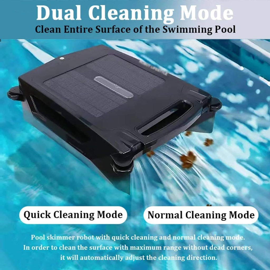 Portable Pool Cleaning Robot, Cordless Robotic Pool Cleaner, Automatic Robotic Pool Cleaner, Brushless Motor, with Navigation Sensor, Smart Obstacle Avoidance, for Above Ground Pool
