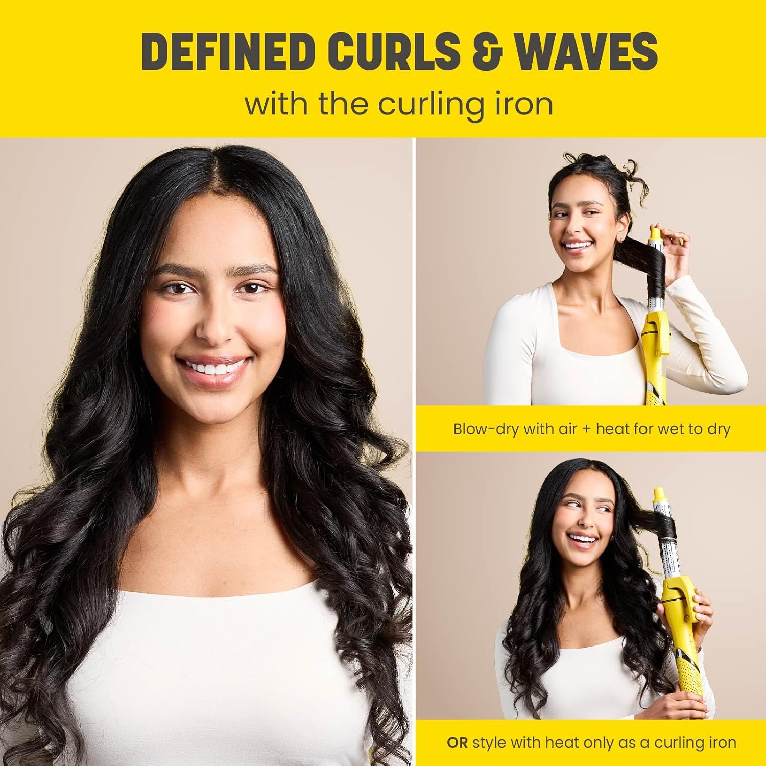 Drybar All-Inclusive Air + Active Heat 8-in-1 Multi-Styler, for Fast Drying, Long-Lasting Curls, Blowouts, Sleek Styles - Wet or Dry Styling Made Easy, 120V