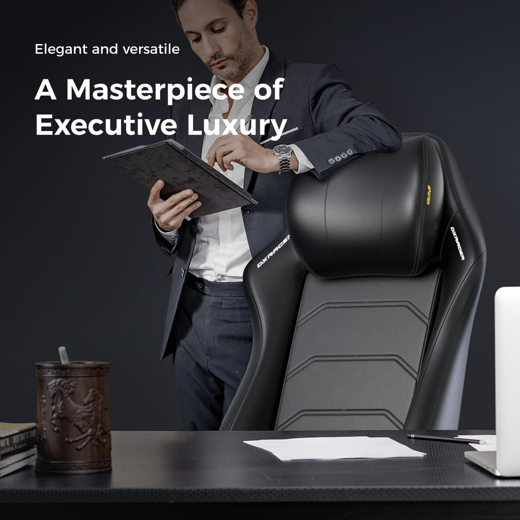 DXRacer Master Series Gaming Chair, High Back Computer Chair, Ergonomics Office Recliner Chair, Extra Large, Black